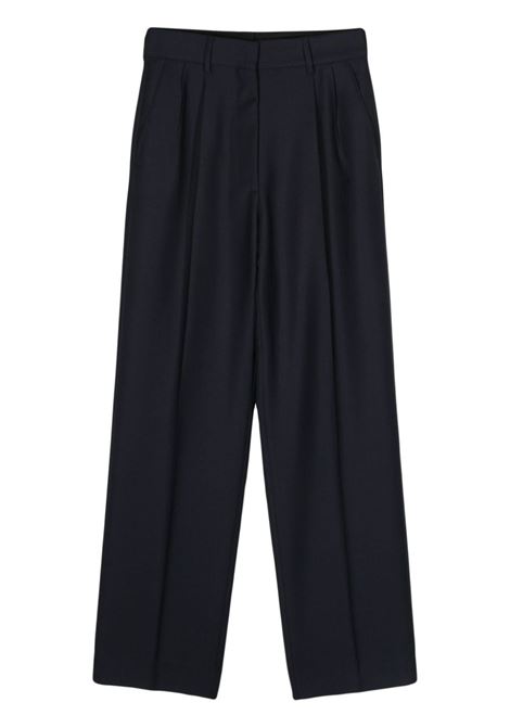 Blue navy pleated tailored trousers - women BLAZÉ MILANO | MPA01ESSE0660002